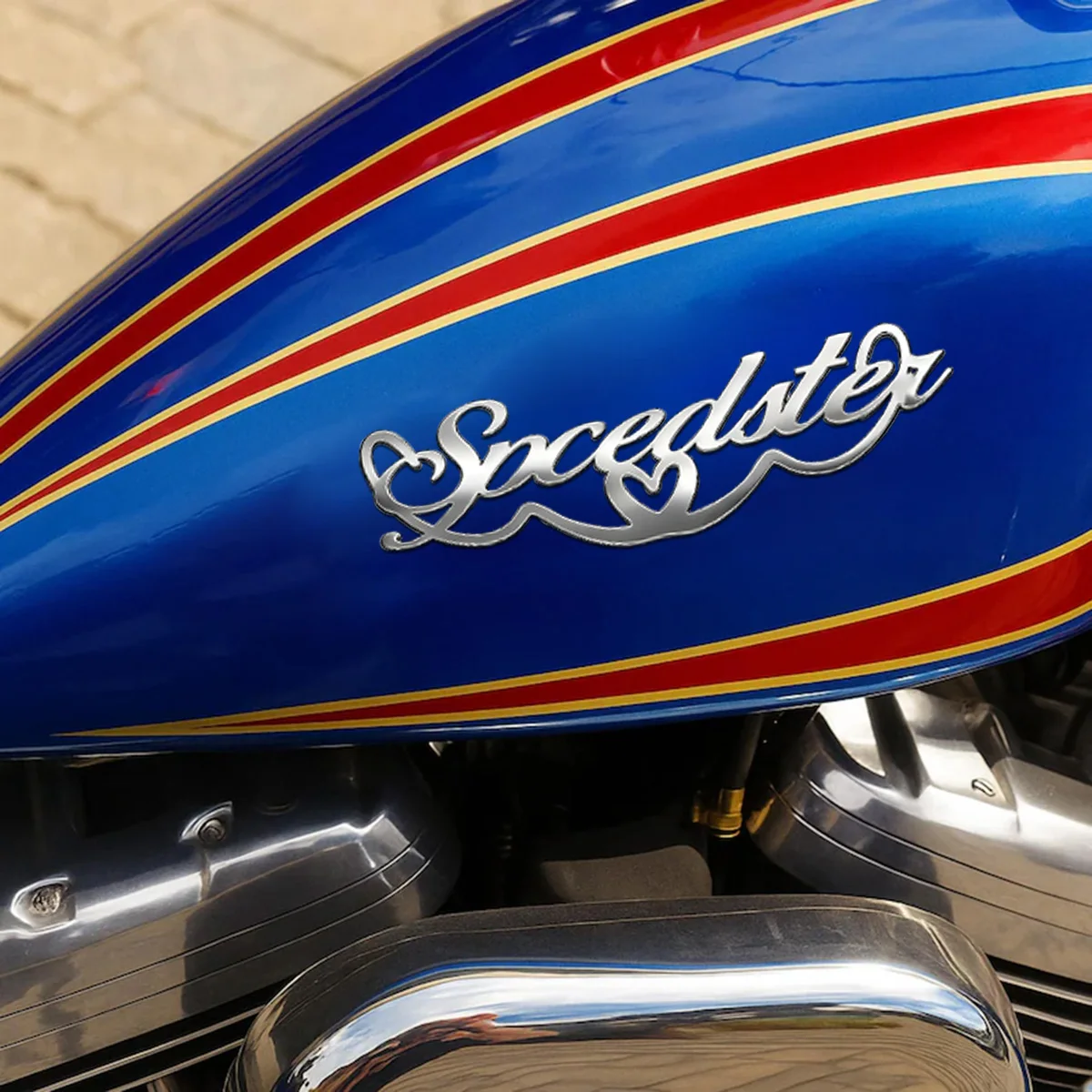 

Metal Heart Wave Line Custom Logo Applicable to Car Trunk, Fender and Rear Bumper, 3D Metal Stickers, Trendy Personalized Badge