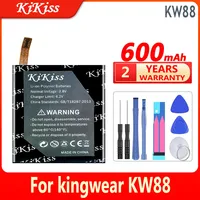 KiKiss Powerful Battery for kingwear Smart Watch KW88 Pro ,KW88Pro, 600mAh