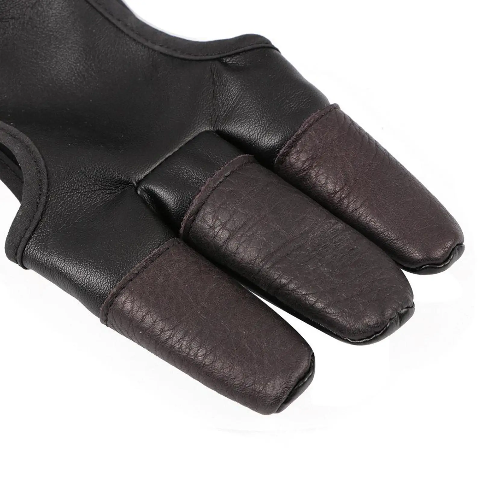 Non- Arched Glove 3-Finger Leather Arched Training Practice Fingers Protective Gloves Children's Gloves Adult Accessories view 3