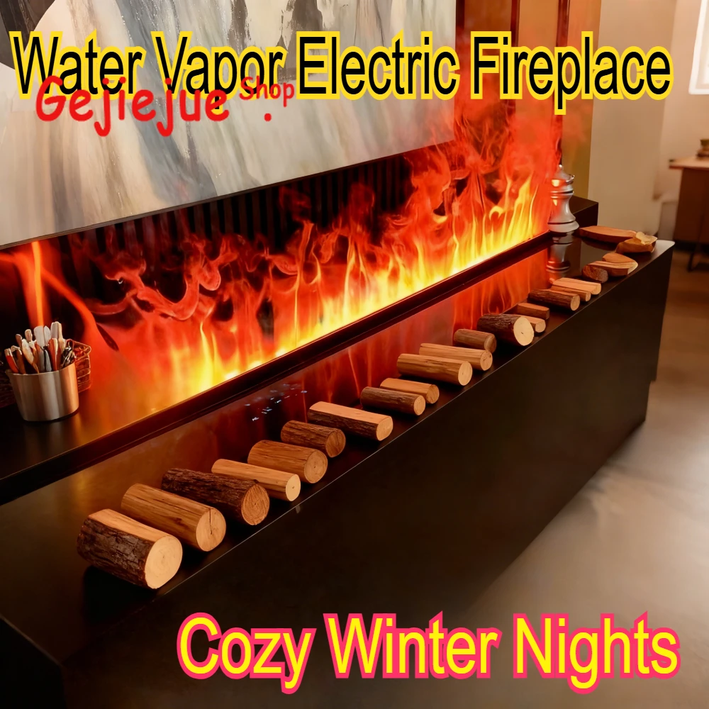 

Family Safe Mist Water Vapor Electric Fireplace,MagikFlame Pro,Tuya App, Adjustable Flame Color/Brightness Cozy Winter Nights