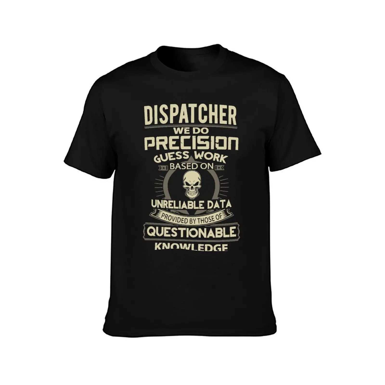 Dispatcher knowledge stickers T-Shirt, Summer Casual Cotton Tee, Oversized Streetwear Tops, Vintage Graphic Print, 100% Cotton
