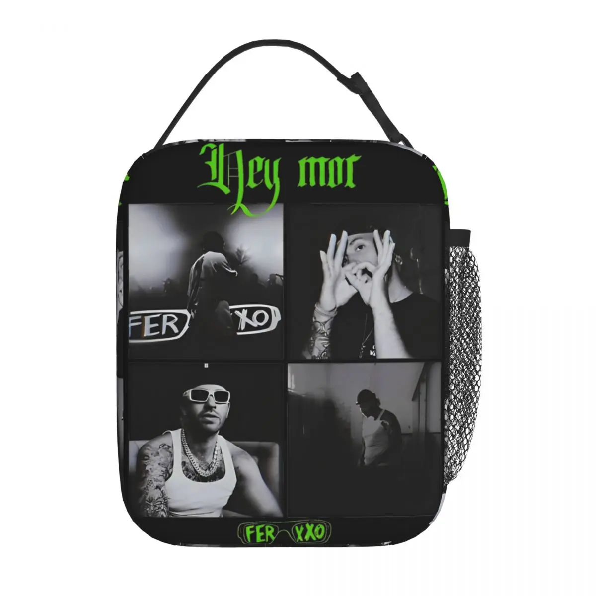 Insulated Lunch Bags Feid Ferxxo Cool Hip Hop Rapper Merch 2024 Concert Lunch Container Unique Design Cooler Thermal Lunch Box