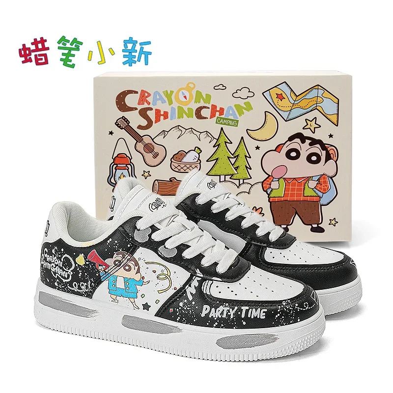 Kawaii Anime Crayon Shin-chan Autumn New Casual Couple Style Skateboarding Shoes Cartoon Versatile Thick-soled Sneakers