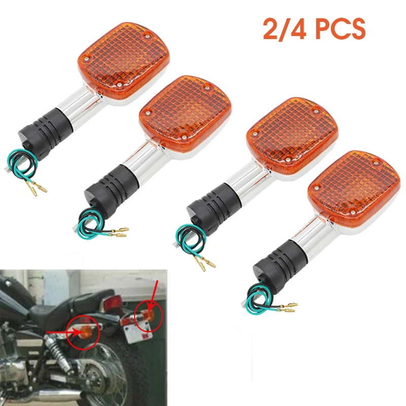 For Honda Shadow Rebel Motorcycle Blinker Turn Signal Lights For Shadow 500 VT500C Rebel CA250 CMX250 CMX400 Turn Signal Lights