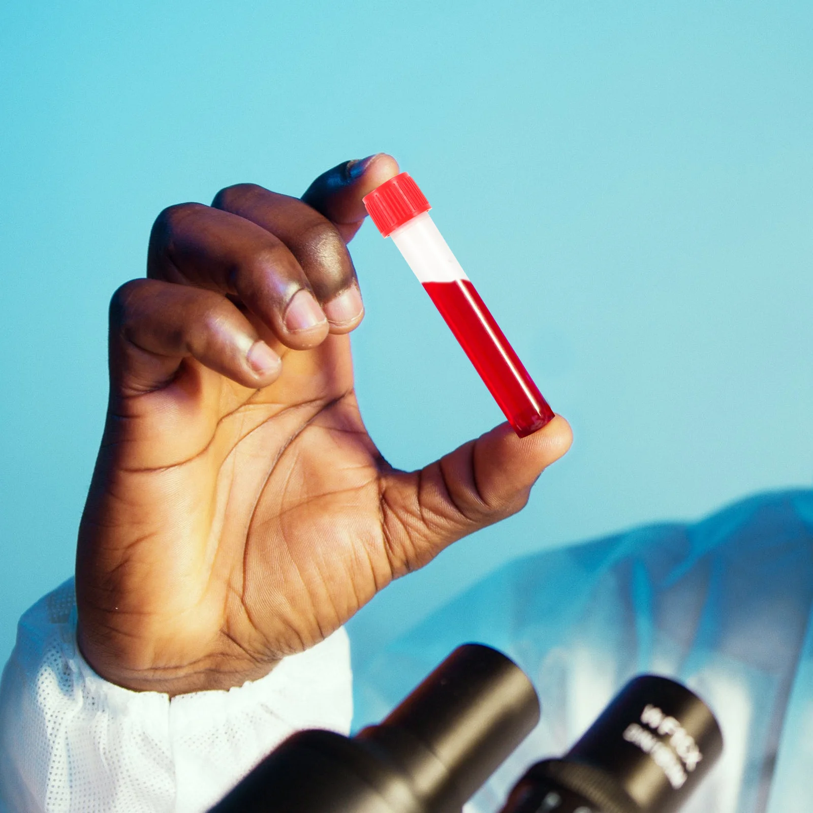 

10pcs Sample Tubes Plastic Specimen Container For Testing Nasal Swabs Blood Sampling Hospital Use Disposable Tube