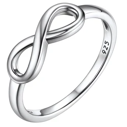 Simpel Infinity Knot Rings, Nice Cute BFF Friendship/Bridesmaid Band Rings, Dainty Eternity Promise Wedding Bands Every Day Ring
