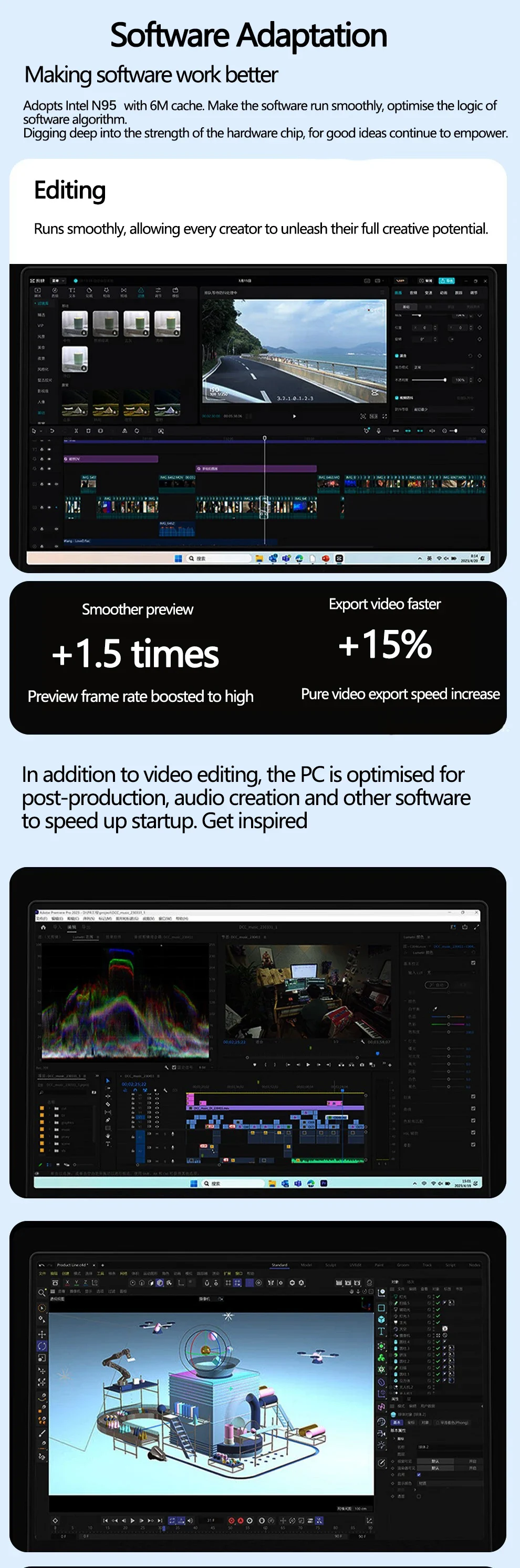 14'' Touch 360° Flip 2-in-1 Laptop FW-Y1 Mini Convertible Tablet Notebook Intel N95 12GB LPDDR5 Portable Student Office Netbook
