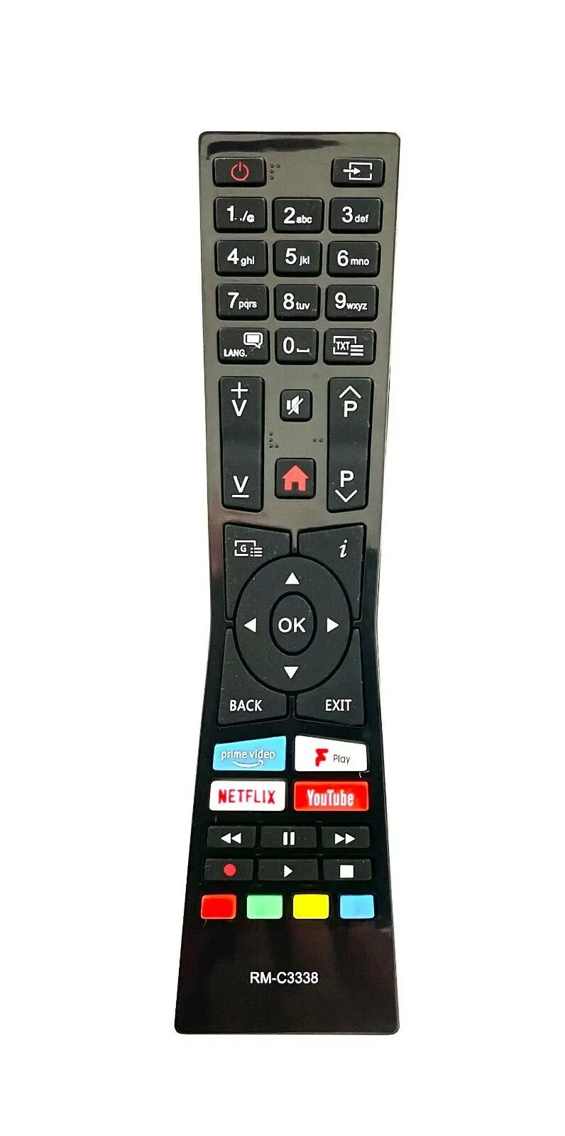 Remote Control For JVC RM-C3338 Replacement Smart LED TV Netflix Youtube NEW