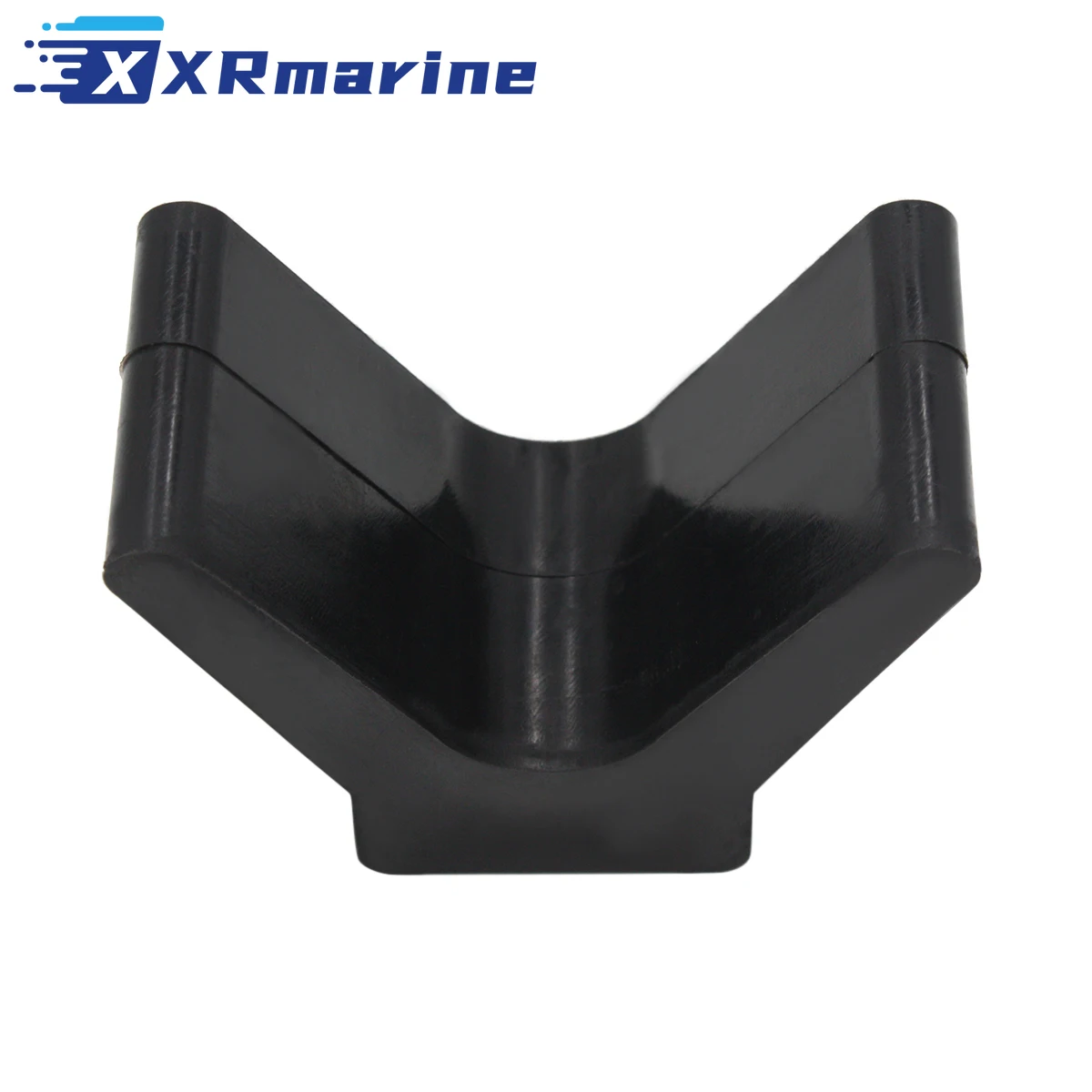 2 Inch Mounting Width Boat Trailer Black Molded Rubber V Bow Stop