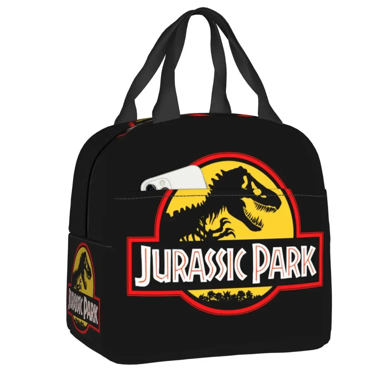 Jurassic Park Resuable Lunch Box Women Waterproof Dinosaur World Cooler Thermal Food Insulated Lunch Bag School Children Student