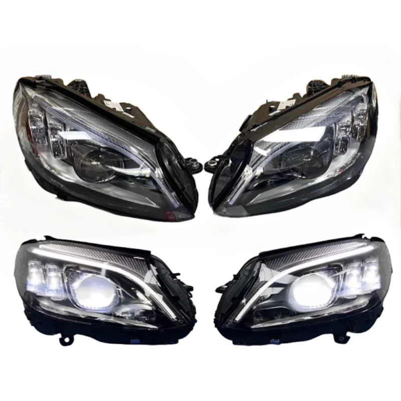 E-Class W213 Old E320 E53 E63S New 12V 6000K High-quality Geometric LED Headlights