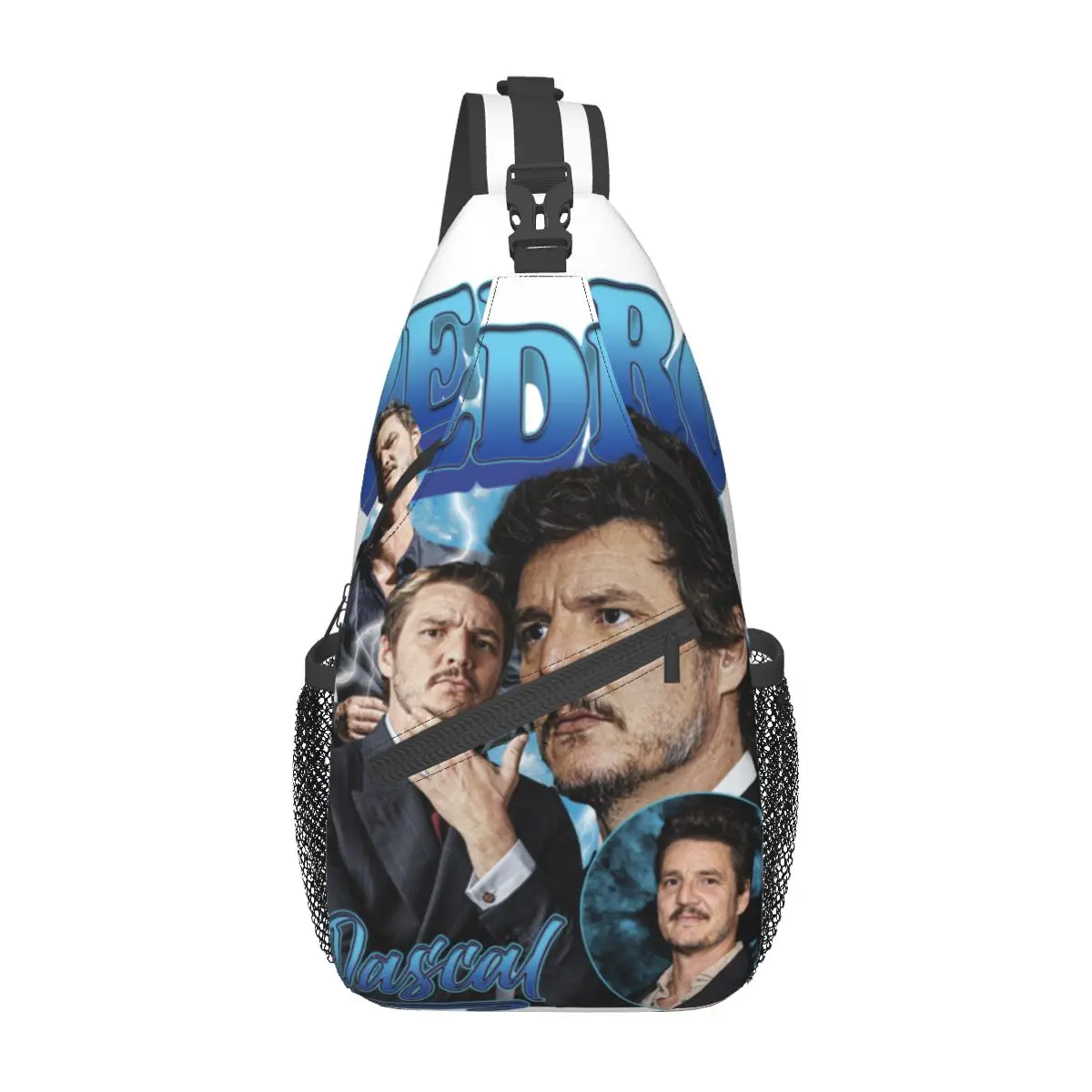 

Pedro Pascal Sling Bags Chest Crossbody Shoulder Sling Backpack Outdoor Sports Daypacks Vintage 90's Bootleg Fashion Pack