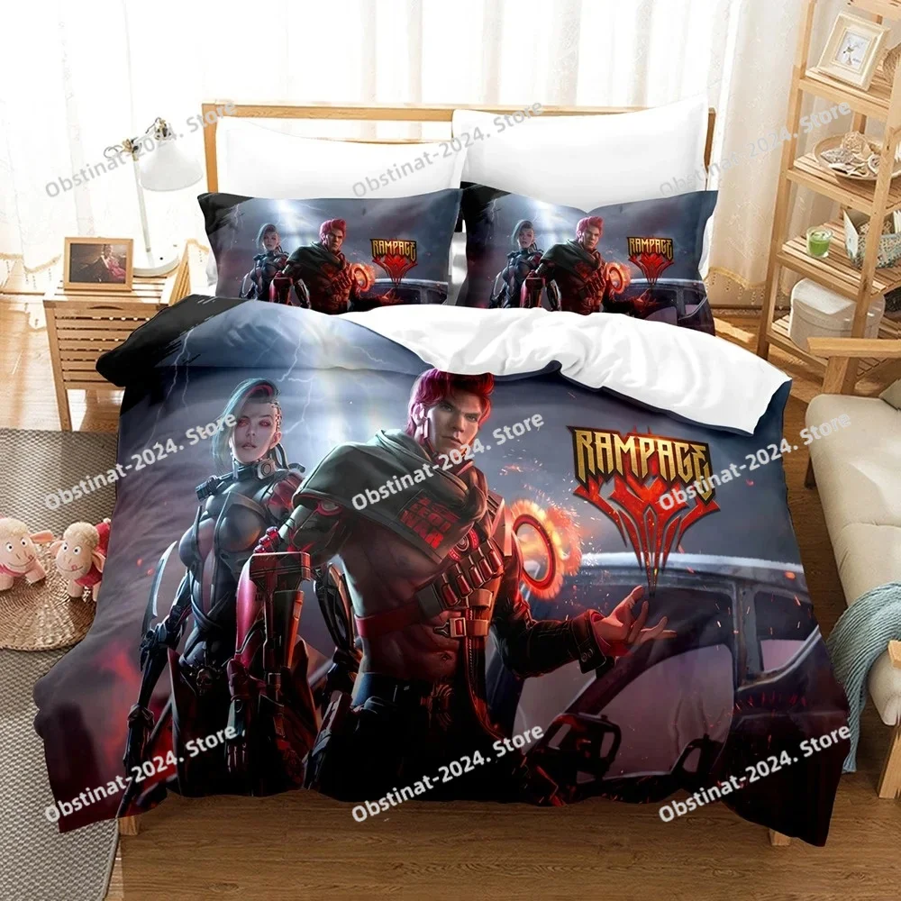 

3d Print Game Free Fire Battlegrounds Bedding Set Bed Set Duvet Cover Sheet Pillowcase Bed Soft Quilt Cover Full Queen King Size