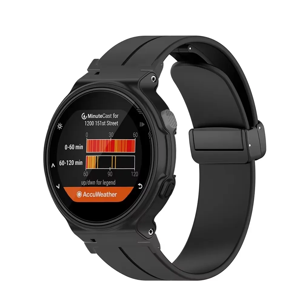 Силиконовый ремешок со складной пряжкой для Garmin Forerunner 220/230/2235/735XT/620/630, сменные аксессуары для умных часов