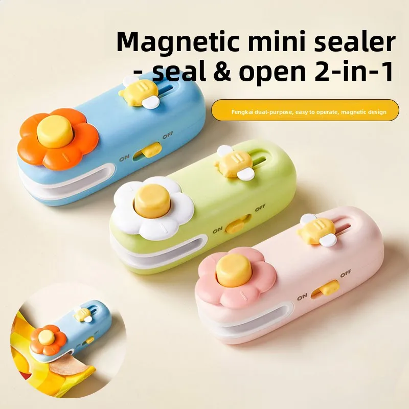 

Handheld Mini Heat Sealer for Food Bags Portable Plastic Bag Sealing Machine Snack Saver Airtight Storage Tool Kitchen Gadget