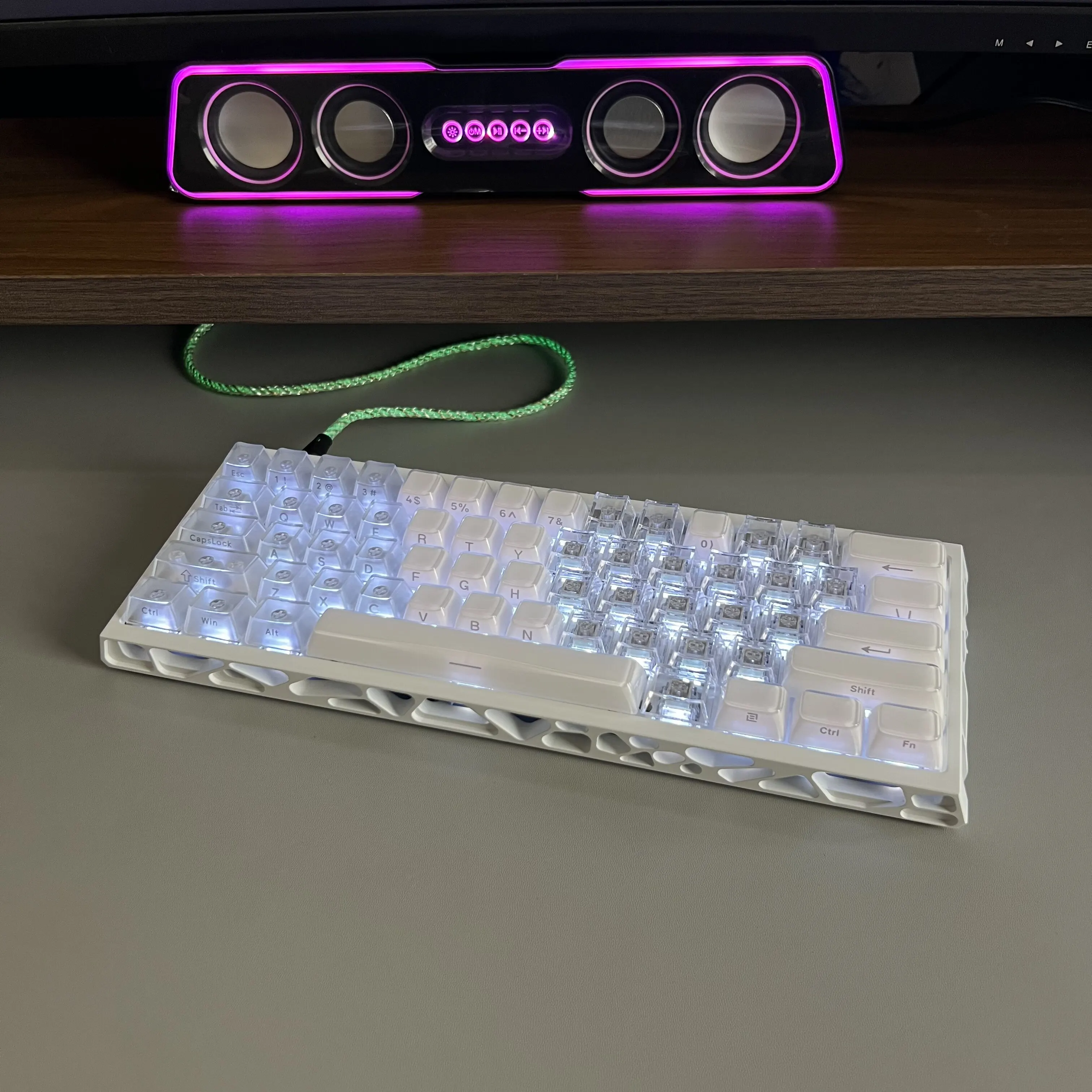 Butterfly Love Themed Keycap PC OEM Profile Custom Original Side Engraving Artisan Keycaps for Mechanical Keyboard Accessories