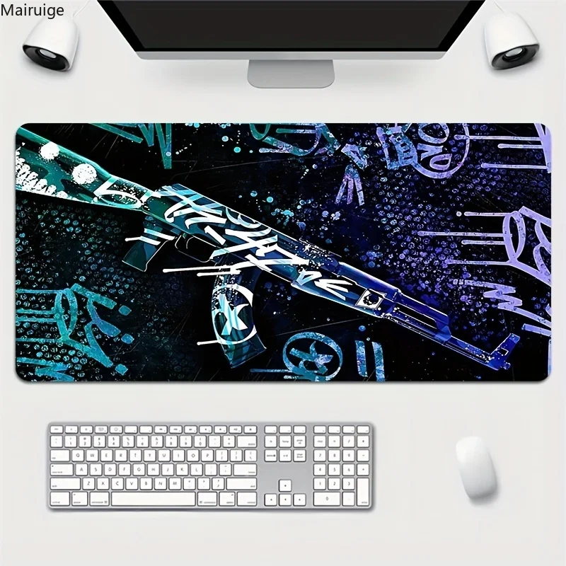 

AK-47 детали в сборе, дизайн узора, коврик для мыши, большой компьютерный офисный коврик, резиновый противоскользящий коврик для игровой клавиатуры, коврик для мыши, длинный настольный коврик
