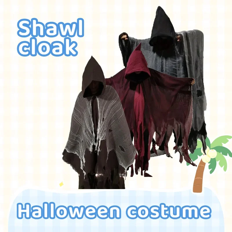 

Костюмы и реквизит, плащ на Хэллоуин, костюм для взрослых, плащ с капюшоном, одежда для фестиваля, вечеринки, костюм волшебника смерти