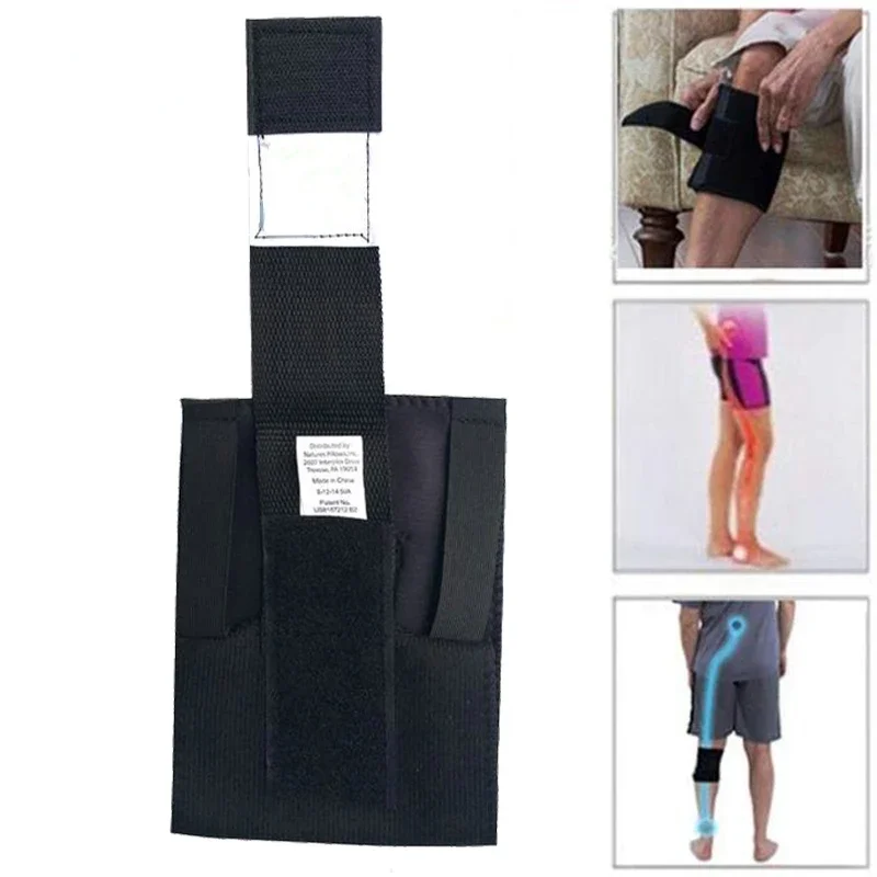 1Pc Health Care Tool Therapeutic Brace Point Pad Kneepad Leg Black Presssure Brace Acupressure Sciatic Nerve Magnetic Knee Pads