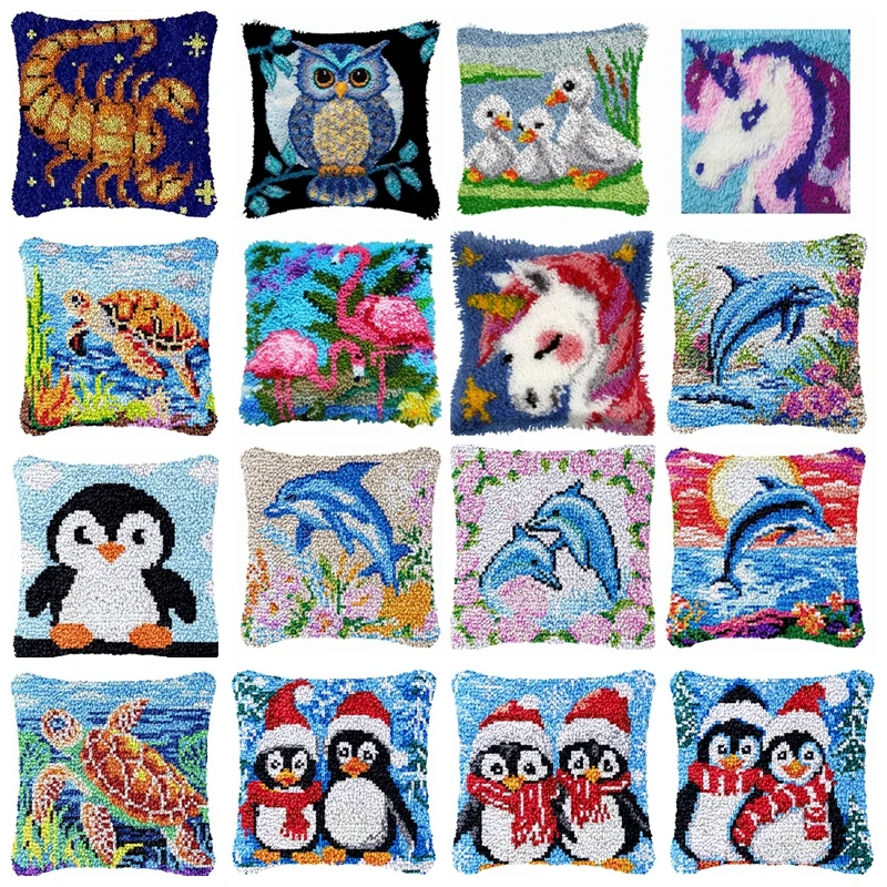 Diy Marine Electronics - Marine Animals Carpet Embroidery Set Penguin