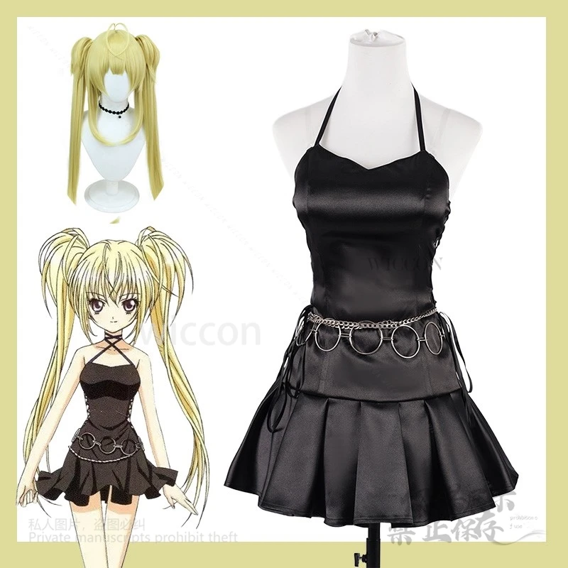 

Utau Hoshina Cosplay Costume Dress Black Stage Performance with Wig AnimeTransformation Outfit Halloween/Summer/Convention Chara