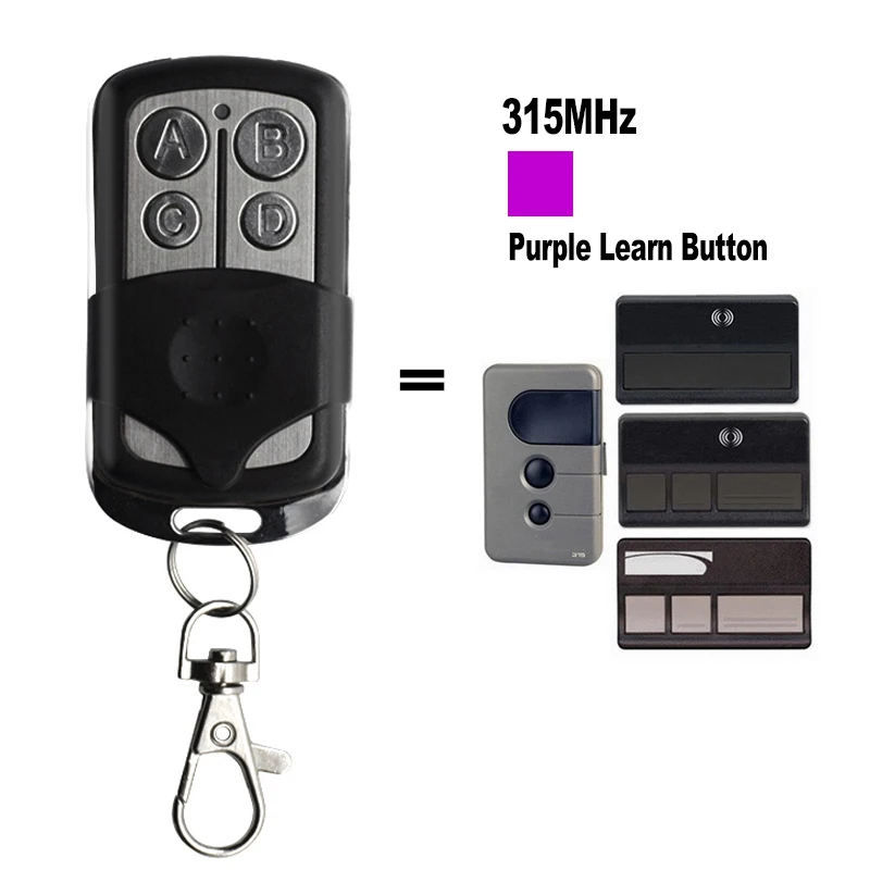 

Пульт дистанционного управления гаражными воротами 315 МГц Sears 139.53753 371LM 372LM