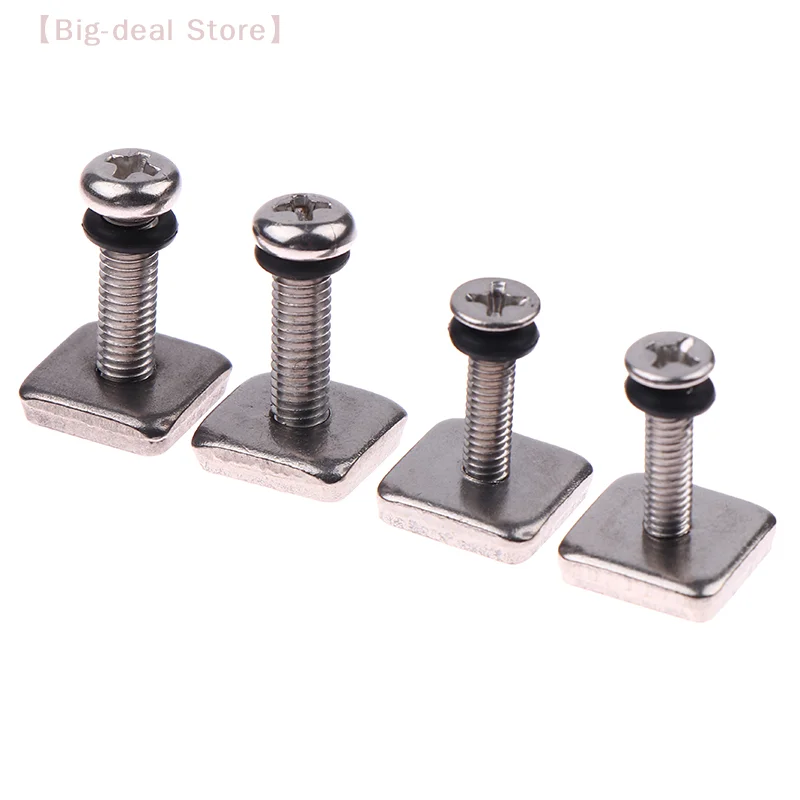 【M】2Pcs M4/M5 Stainless Steel Surfboard Tail Rudder Cross Screw Wear-resistant Fish Fin Screws Surfboard Accessories