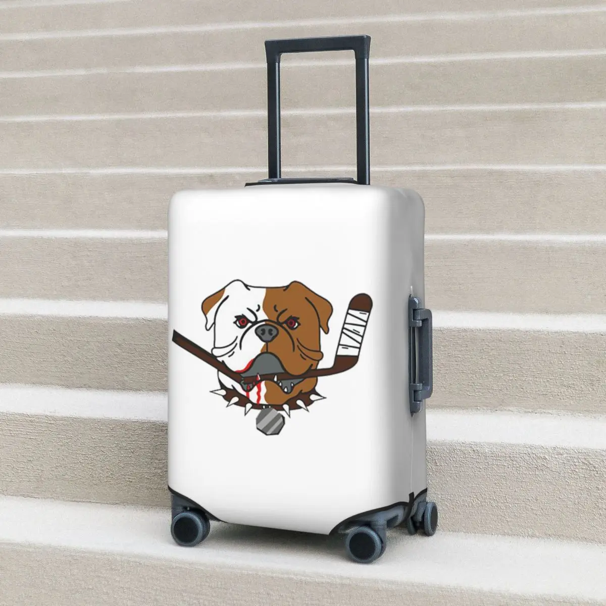 

SHORESY Sudbury Bulldogs логотип чехол для чемодана защитные эластичные защитные чехлы для багажа для путешествий 18-32 дюймов