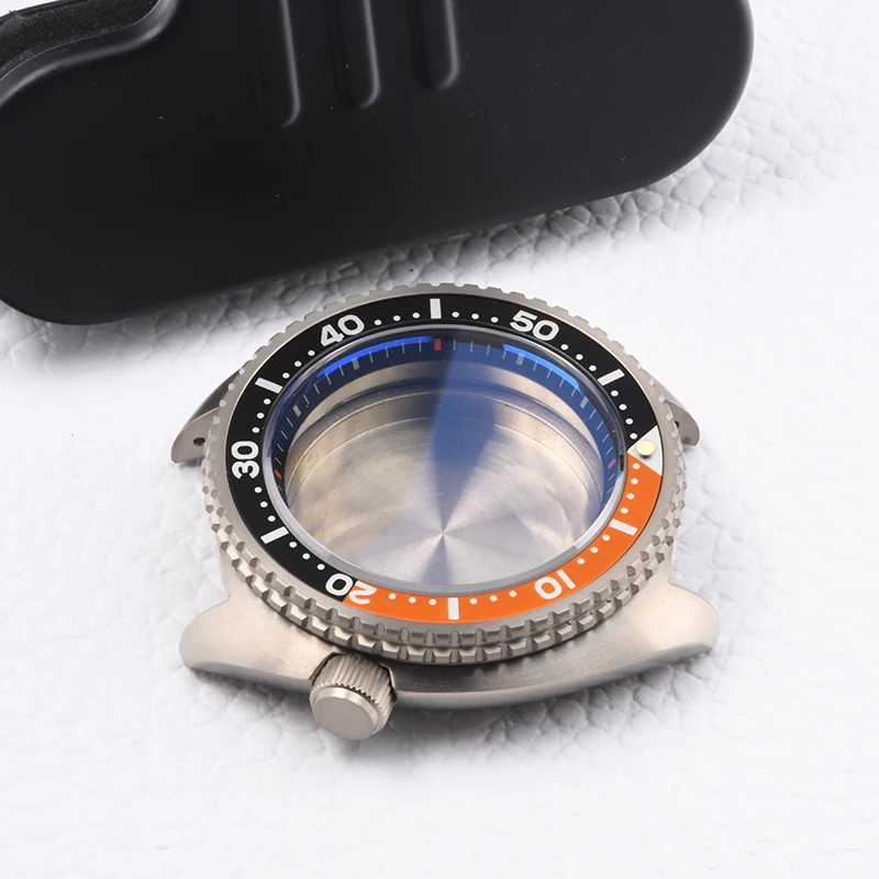 HEIMDALLR watch case Turtle 6309 super luminous Titanium diving case fit Seiko mod for NH35A NH36A Automatic Movement Sapphire