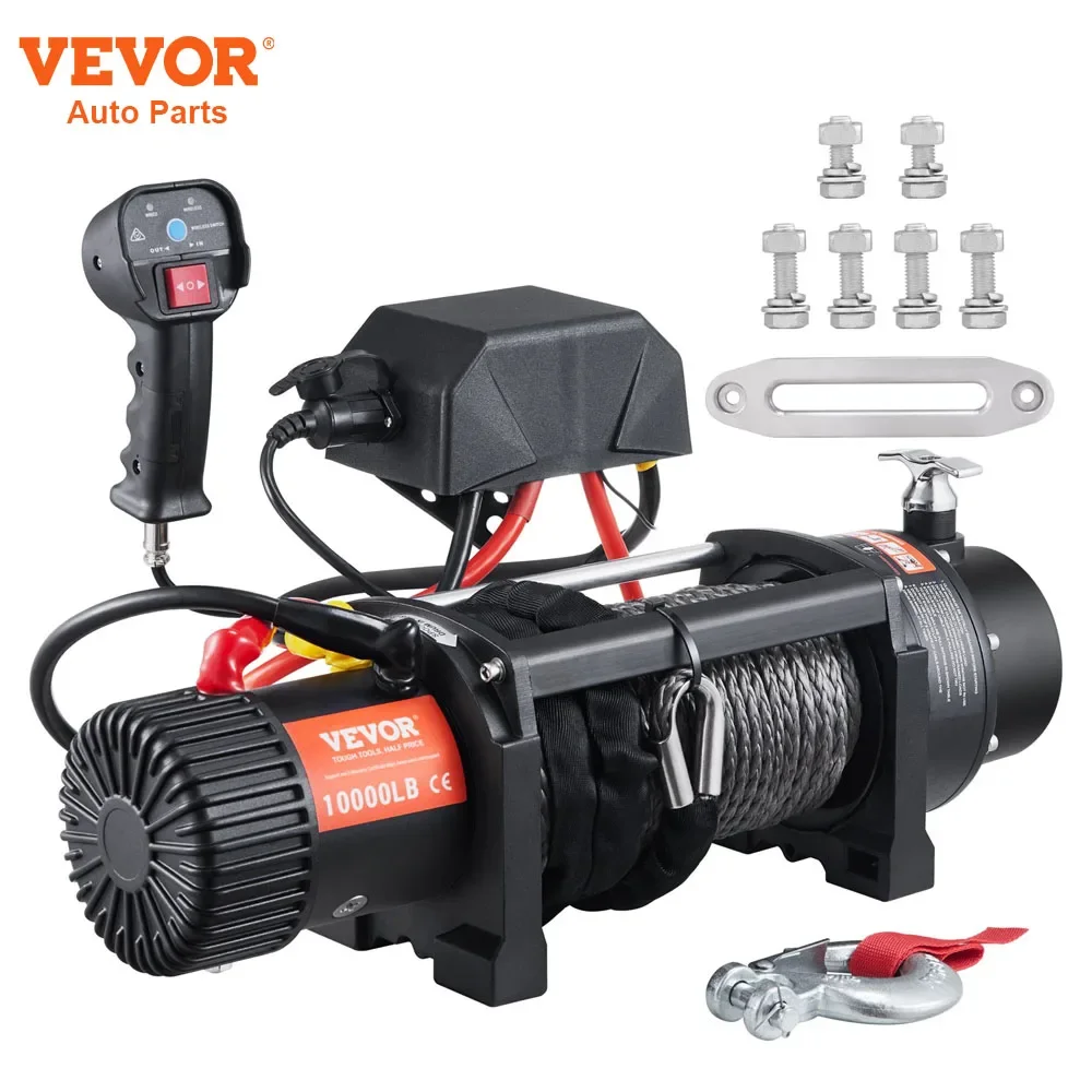 

VEVOR Electric Winch Trailer With Remote Control 8000-18000LBS 5.5/6.6 HP Synthetic Car Capstan Ropes Towing ATV Truck Off Road