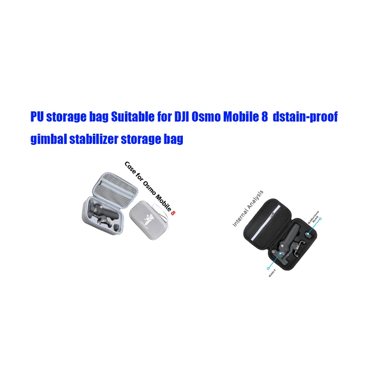 

PU storage bag Suitable for DJI Osmo Mobile 8 dstain-proof gimbal stabilizer storage bag