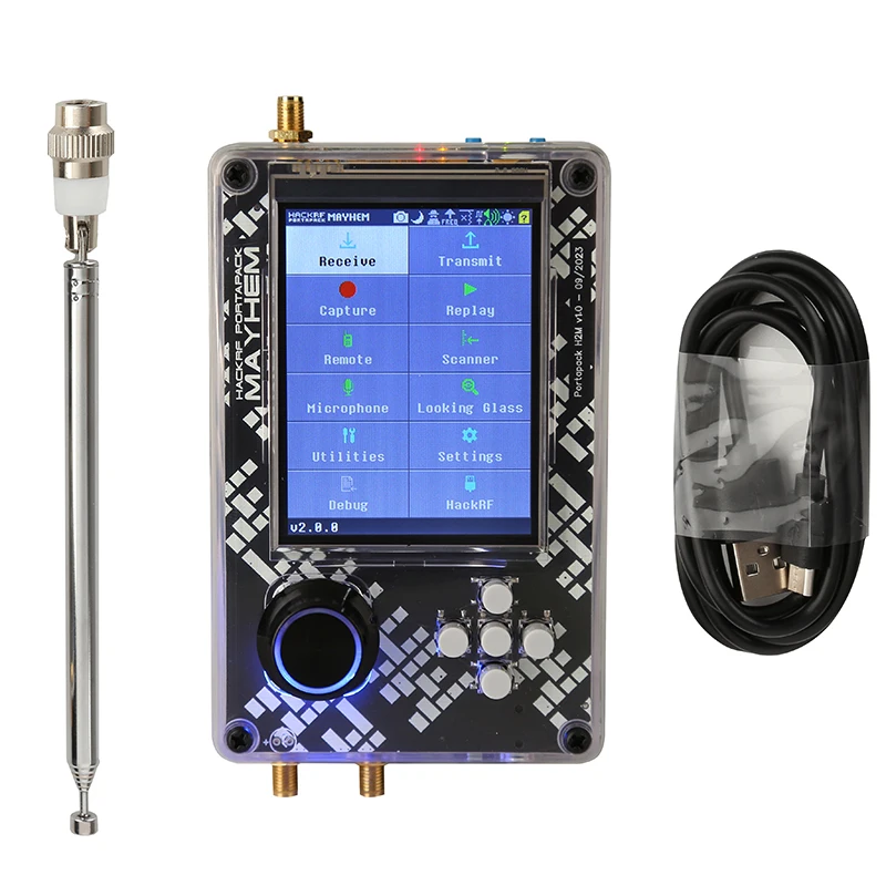 2024 nuova edizione Signature PortaPack H2M assemblata con HackRF One 6GHz SDR 10.00MHz TCXO Mayhem 2.0.1 Firmware