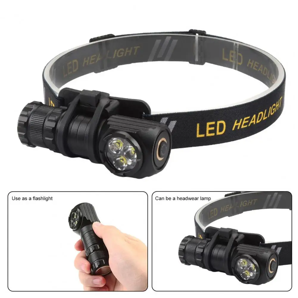 Rechargeable Headlamp Long-lasting Rechargeable Headlight Super Bright Rechargeable Led Headlamp with Adjustable for Outdoor