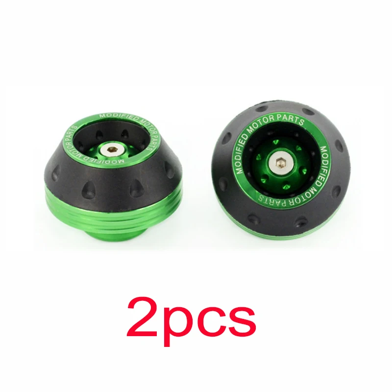 Universele motorfiets wielbescherming crash pad motor crash beschermers legering motorcross vallende voorvork slider cups