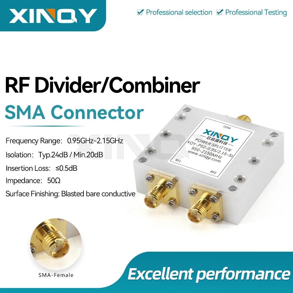 xinqy-gnss-gpsアンテナ信号用2ウェイパワースプリッター、lバンド、095-215ghz、マイクロストリップパワーディバイダー