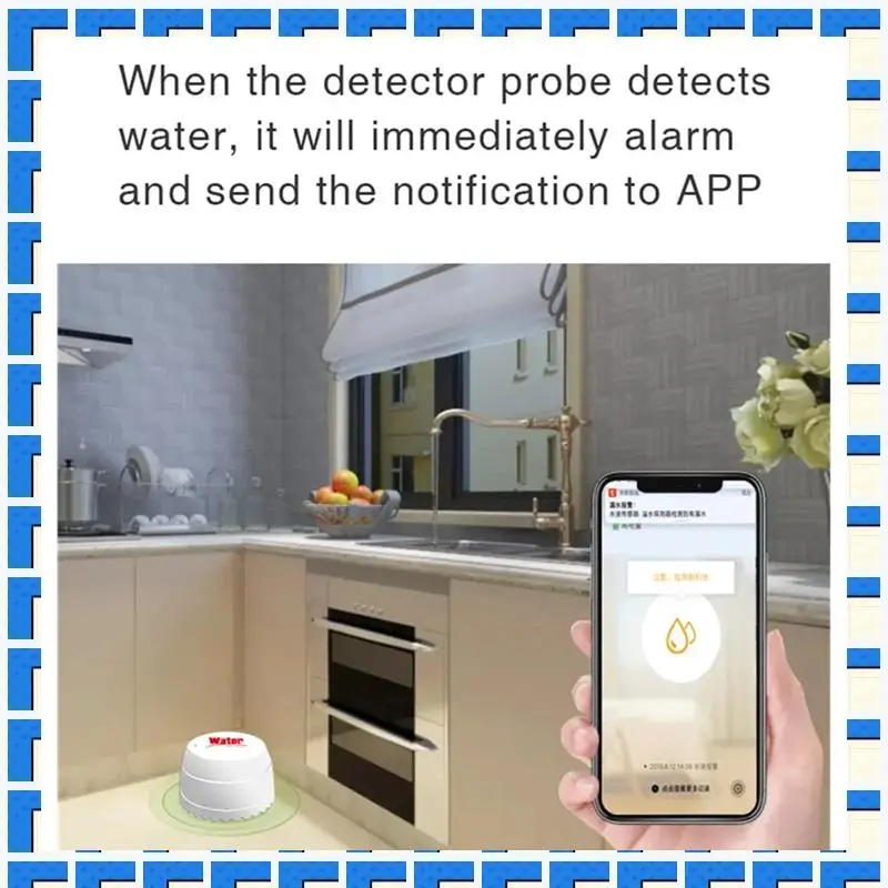 ABNG приложение в реальном времени, детектор утечки воды Tuya Smart Wi-Fi, беспроводной датчик сигнализации наводнения для Alexa/Google Home