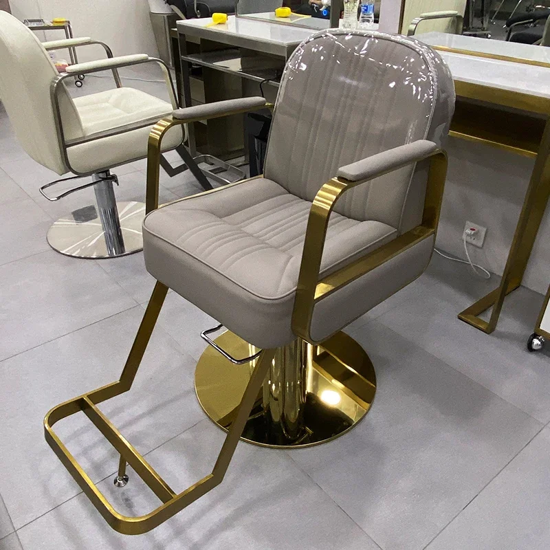 

Online Celebrity Barber Shop Chair Hair Salon Special High-end Hair Salon Dyeing and Perm Can Lay Down High-end Lifting Rotary