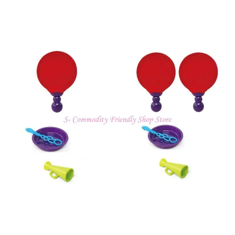 85AE Interactive Bubble Racket ของเล่นของขวัญบรรเทาความเครียดสำหรับเด็กผู้ใหญ่ Interactive Toy