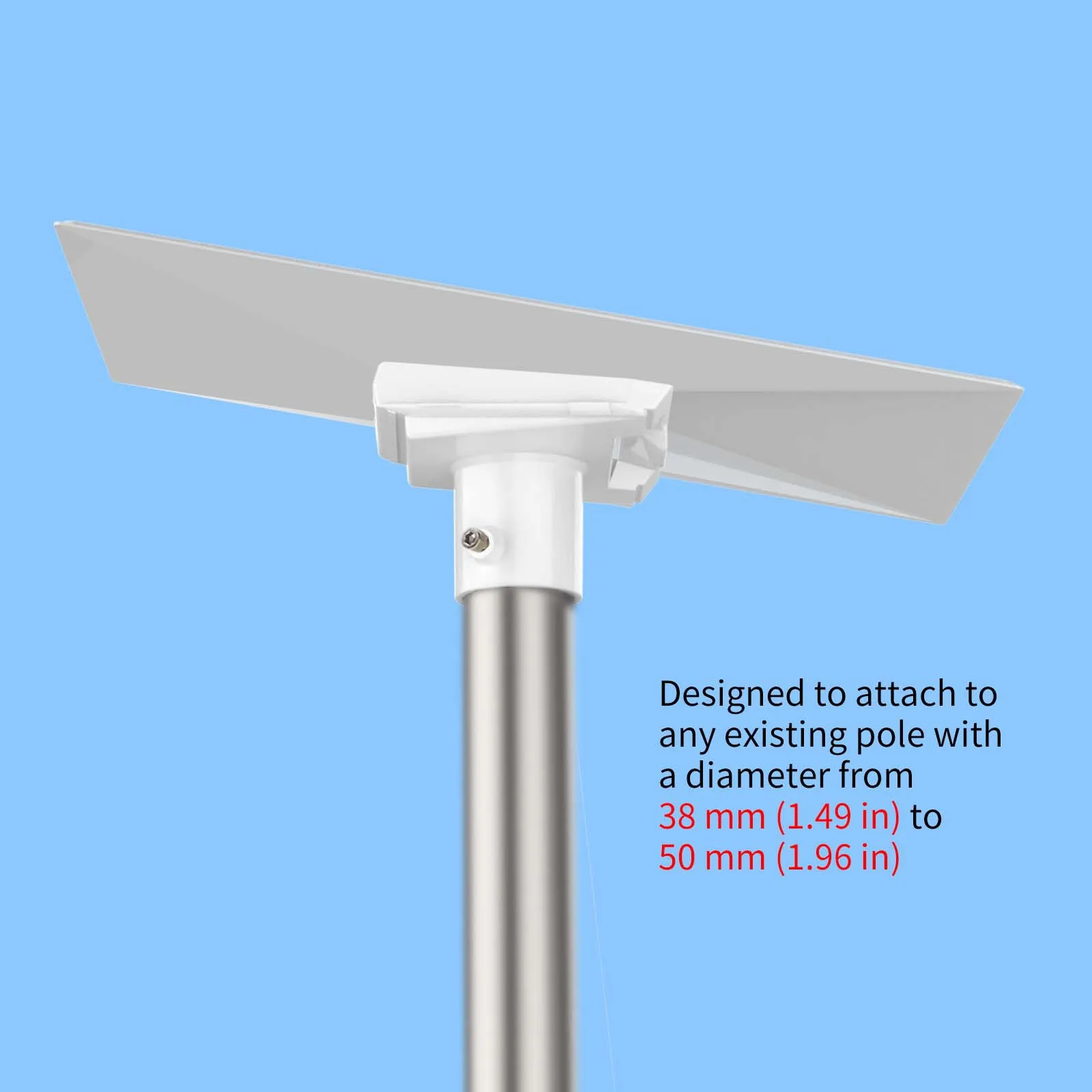 Per staffa adattatore in plastica per adattatore per tubo StarLink Gen 3 per tubi tondi con un diametro esterno di 38-50MM/1,49-1,96IN