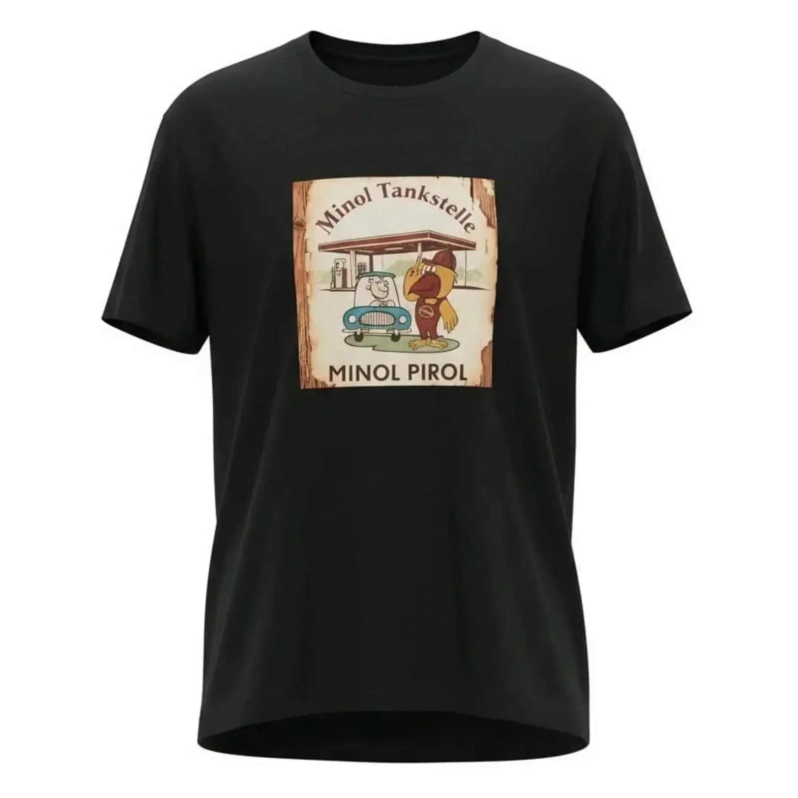 Футболка VEB Minol Pirol DDR Ossi Retro, размеры S-XL, винтажная, с эффектом потертости, унисекс, модная, дышащая, мягкая, для повседневной носки