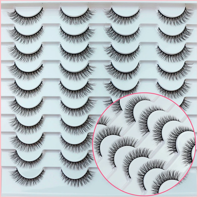 Abestyou Natuurlijke Look Zijde Lash 5d 7pairs 14mm Pluizige Lash Extension Korte Cluster Dikke Meesy Faux Nertsen Wimpers Sztuczne Rzesy