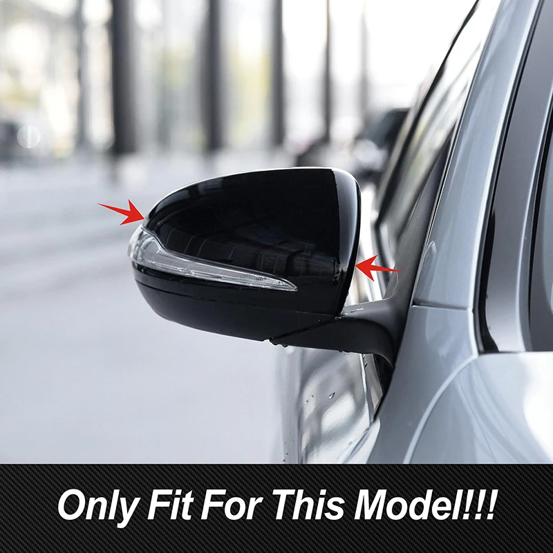 Exterior Door Side Rearview Mirror Cap Cover Stickers For Mercedes Benz C E Class W205 W213 GLC X253 LHD Car Accessories Trim