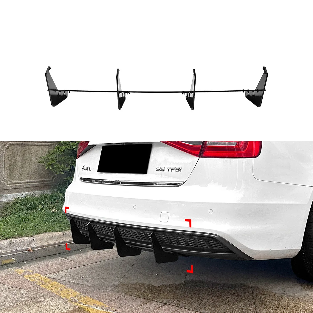 

Подходит для Audi A4 B8.5 Sline 2013-2016, задний спойлер, воздушный нож, заднее лезвие, внешняя модификация