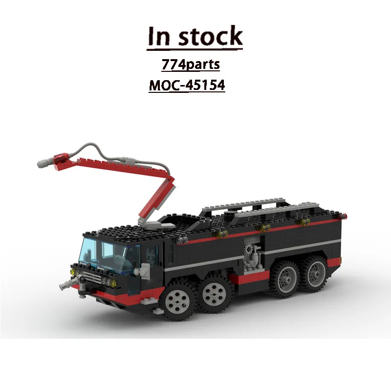 

MOC-45154 City Airport Emergency Rescue Truck Building Block Model 774 Pieces Boys Children's Birthday Christmas Toy Gift