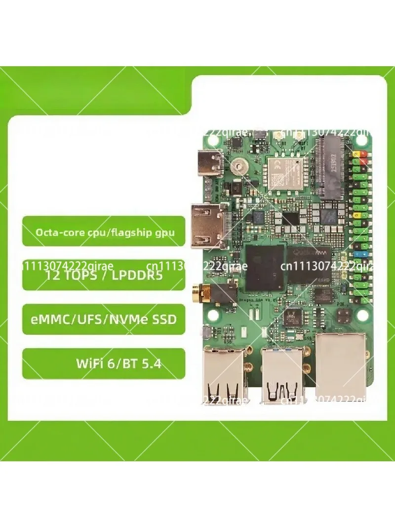 Q6a Development Board, 12 TOPS Computing Power, LPDDR5, AI Edge Computing