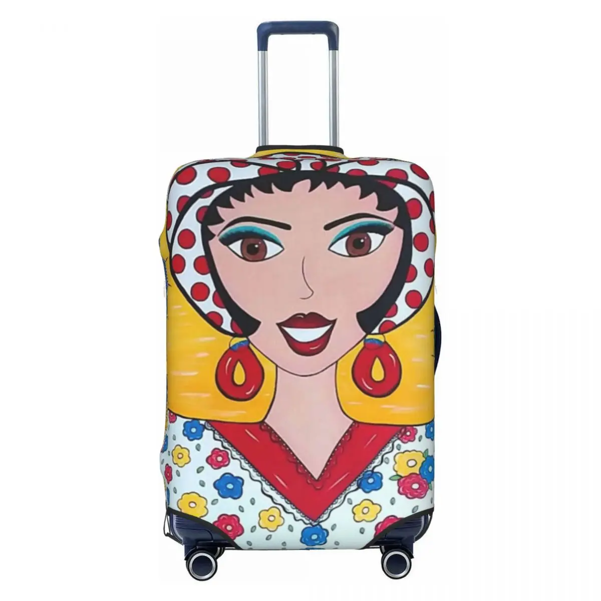 

Чехол для багажа Pan Girl Венесуэлы, забавный чехол для багажа Bolivarian Republic of Venezuela VZLA, защитные чехлы для чемодана, костюм для 18-32 дюймов