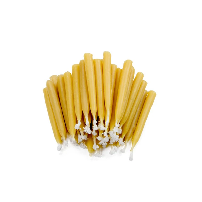 20-minute Beeswax Candle, 6cm Smokeless Tear-free, for Meditation, Relaxation and Yoga Candles
