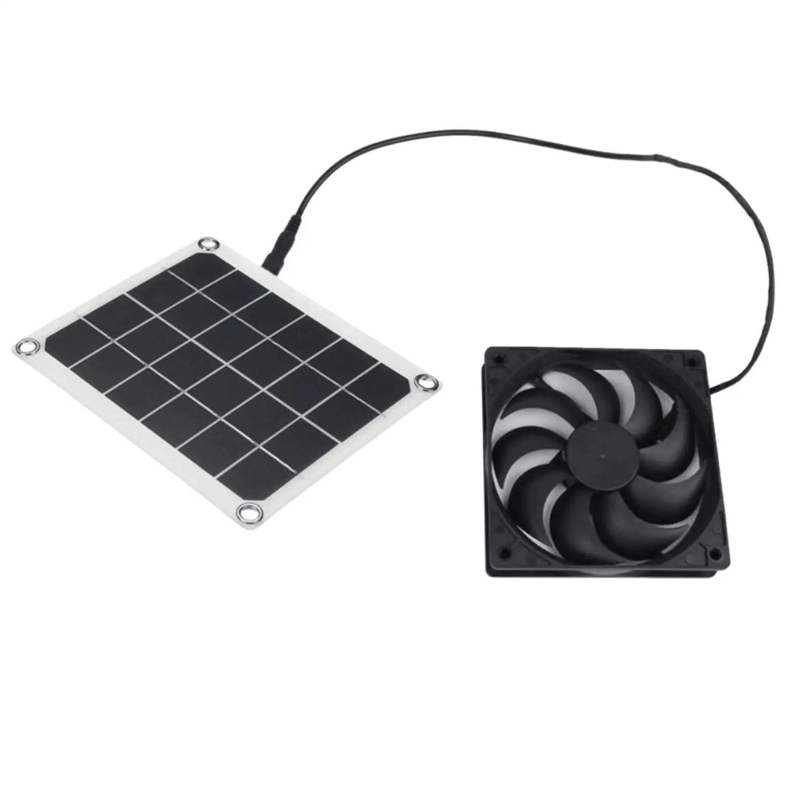 

10W Solar Panel Powered Fan Mini Ventilator For Greenhouse Pet Chicken House