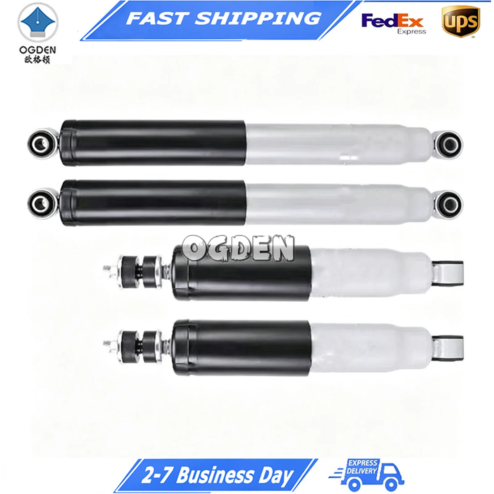 

OGDEN Heavy Duty Lift Shock Absorbers Offroad Upgrade for Hyundai Terracan, Thickened Cylinder Reinforced Suspension 54310-H1150