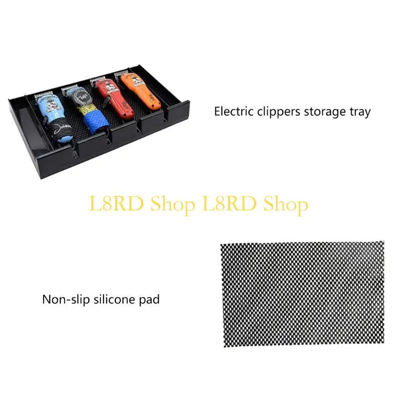 

L8RD Hair Clipper Rack Rack Eletric Hair Cutter Holder Trimmer с не скользящим ковриком